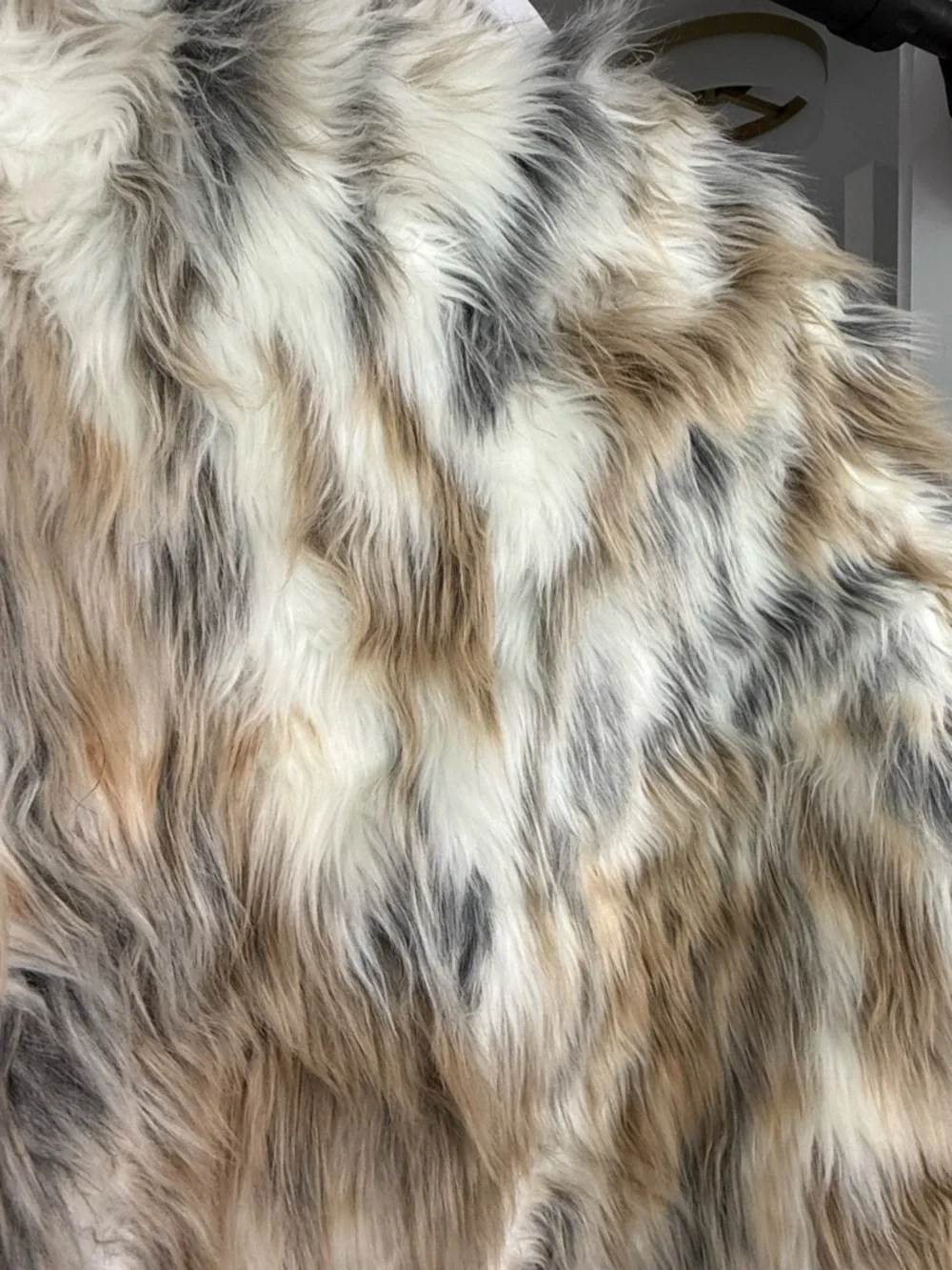 Forever 21 Neutrals Faux Fur Coat - Picture 4 of 6